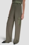 Dkny Cargo Sweater Pants In Brown