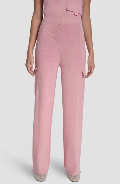 Dkny Cargo Sweater Pants In Pink