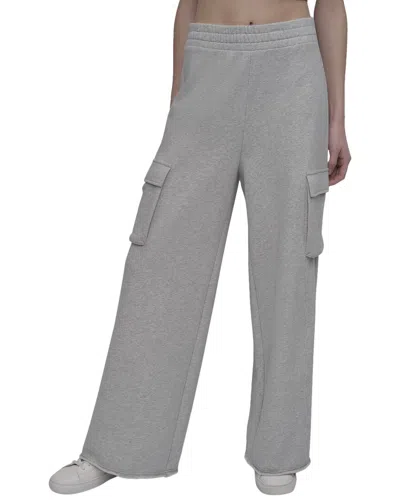 Dkny Cargo Wide Leg Pant In Gray