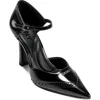 Dkny Carmyn Ankle Strap Pointed Toe Pump In Black
