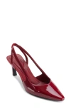 Dkny Carson Pointed Toe Slingback Pump In Ruby Red