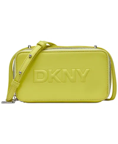 Dkny Carter Mini Logo Camera Bag In Acid Yellow