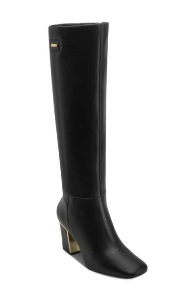 Dkny Casonn Knee High Boot In Black