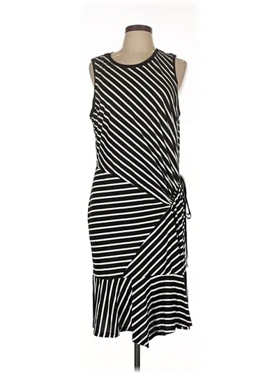 Pre-owned Dkny Casual Dress In Black