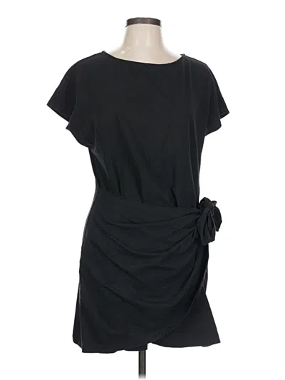 Pre-owned Dkny Casual Dress In Black