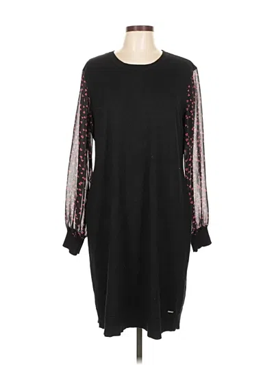 Pre-owned Dkny Casual Dress In Black