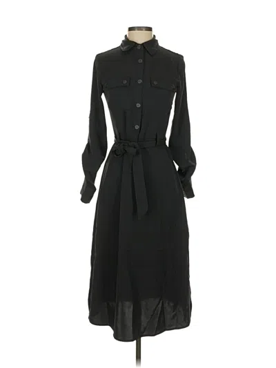 Pre-owned Dkny Casual Dress In Black
