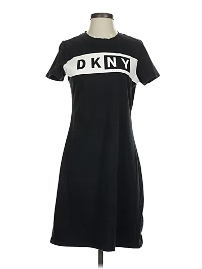 Pre-owned Dkny Casual Dress In Black