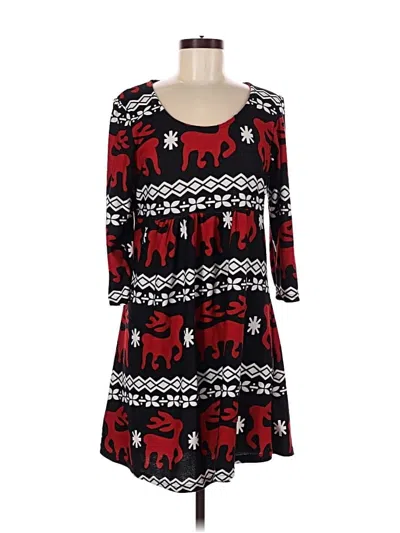 Pre-owned Dkny Casual Dress In Black