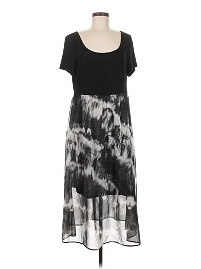 Pre-owned Dkny Casual Dress In Black