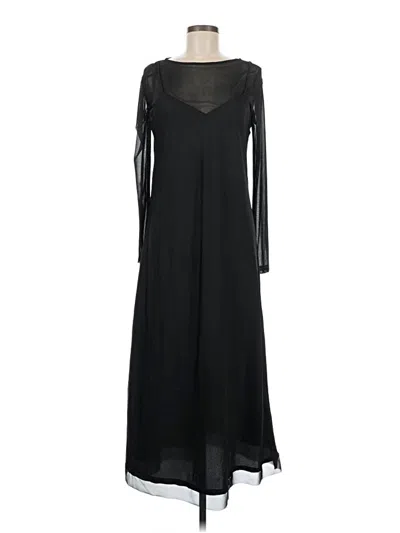 Pre-owned Dkny Casual Dress In Black