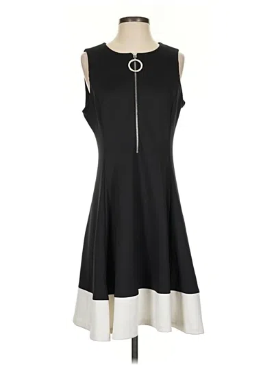Pre-owned Dkny Casual Dress In Black