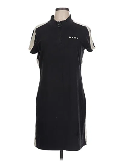 Pre-owned Dkny Casual Dress In Black
