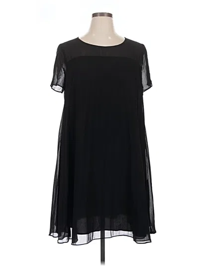 Pre-owned Dkny Casual Dress In Black
