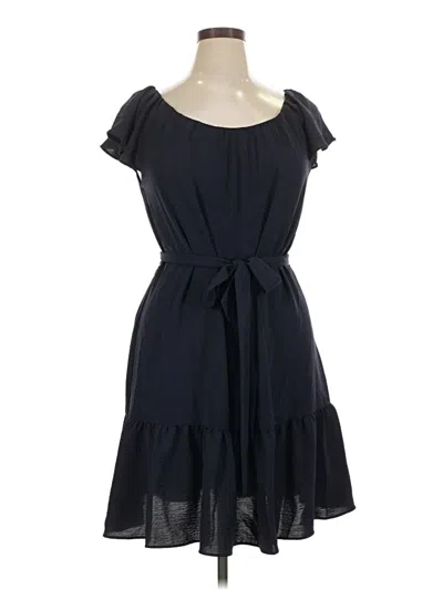Pre-owned Dkny Casual Dress In Black