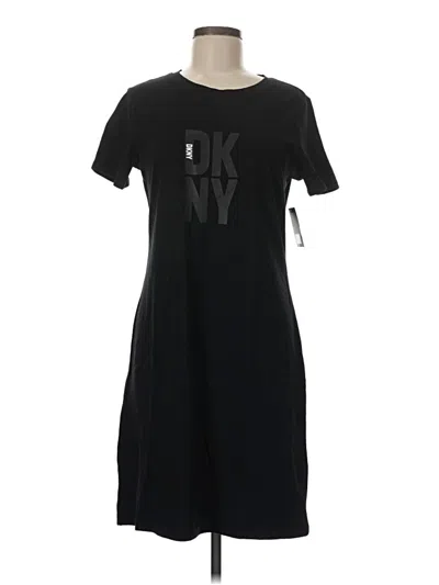 Pre-owned Dkny Casual Dress In Black