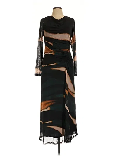 Pre-owned Dkny Casual Dress In Black