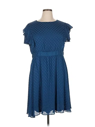 Pre-owned Dkny Casual Dress In Blue