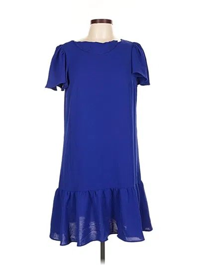 Pre-owned Dkny Casual Dress In Blue