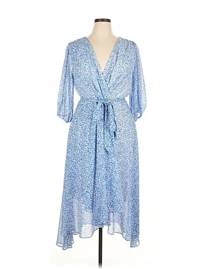 Pre-owned Dkny Casual Dress In Blue