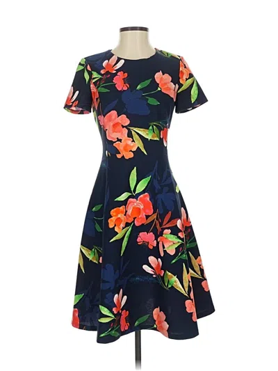 Pre-owned Dkny Casual Dress In Blue