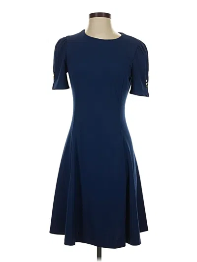 Pre-owned Dkny Casual Dress In Blue
