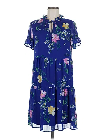 Pre-owned Dkny Casual Dress In Blue