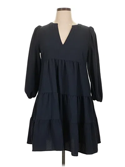Pre-owned Dkny Casual Dress In Blue