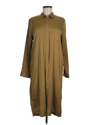 Pre-owned Dkny Casual Dress In Brown
