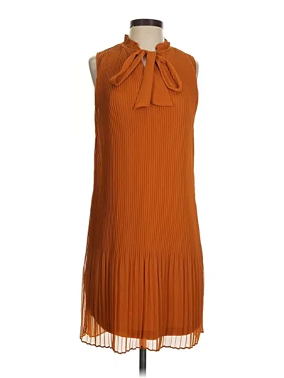 Pre-owned Dkny Casual Dress In Brown