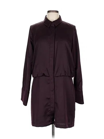 Pre-owned Dkny Casual Dress In Burgundy