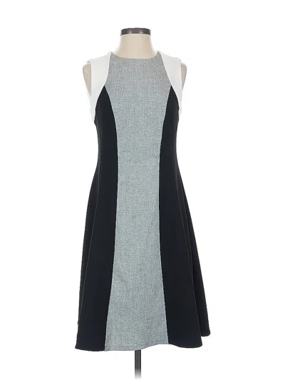 Pre-owned Dkny Casual Dress In Gray