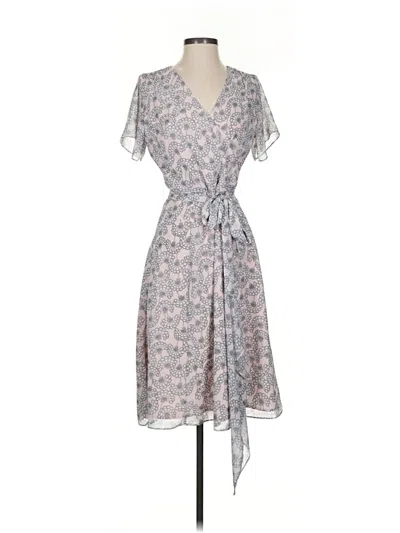 Pre-owned Dkny Casual Dress In Gray