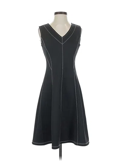 Pre-owned Dkny Casual Dress In Gray
