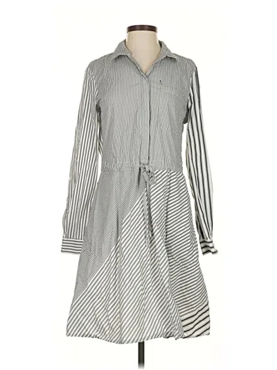 Pre-owned Dkny Casual Dress In Gray