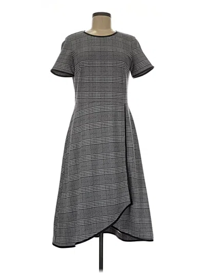 Pre-owned Dkny Casual Dress In Gray