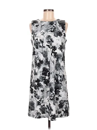 Pre-owned Dkny Casual Dress In Gray
