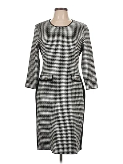 Pre-owned Dkny Casual Dress In Gray