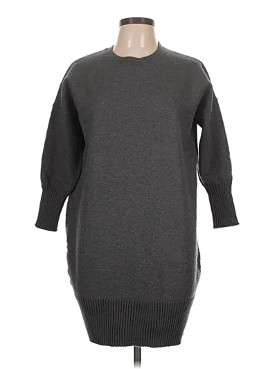 Pre-owned Dkny Casual Dress In Gray