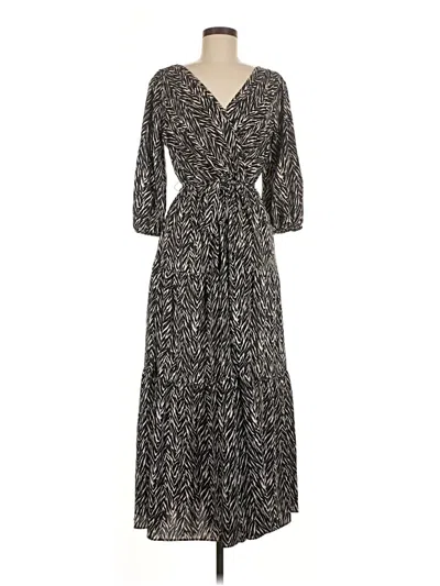 Pre-owned Dkny Casual Dress In Gray