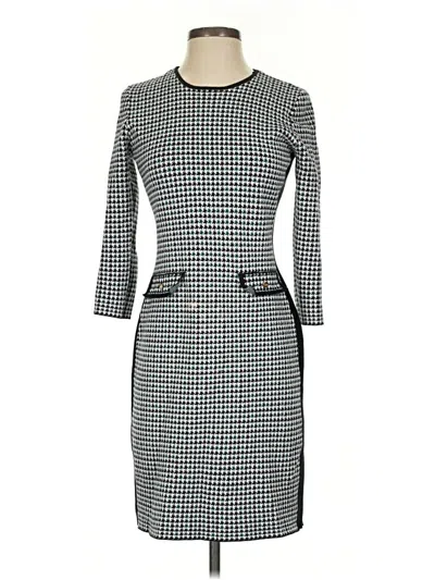 Pre-owned Dkny Casual Dress In Gray