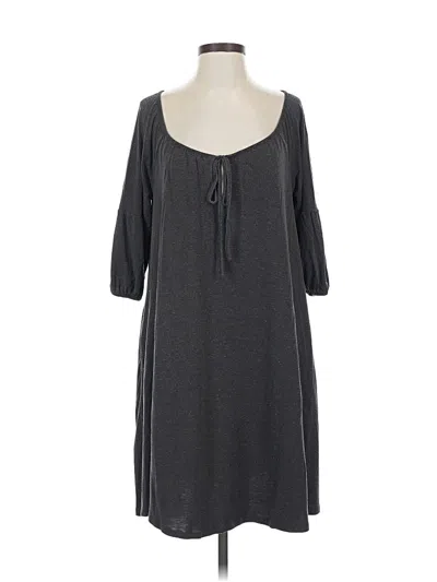 Pre-owned Dkny Casual Dress In Gray