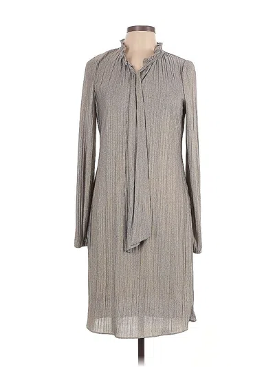 Pre-owned Dkny Casual Dress In Gray