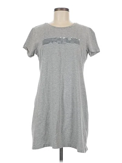 Pre-owned Dkny Casual Dress In Gray