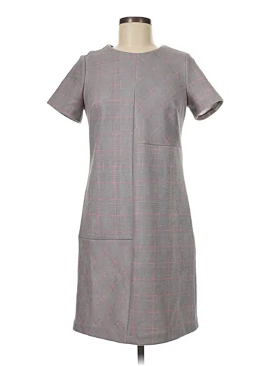 Pre-owned Dkny Casual Dress In Gray