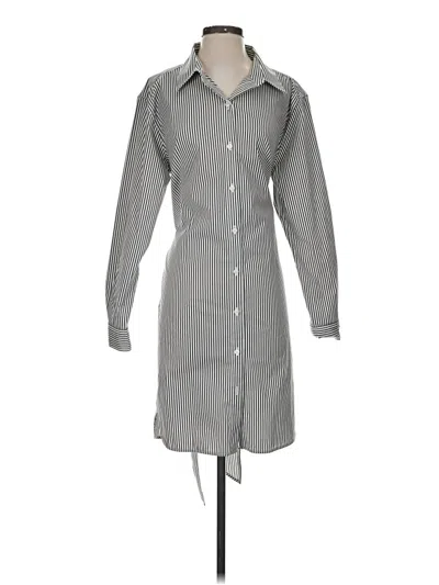 Pre-owned Dkny Casual Dress In Gray