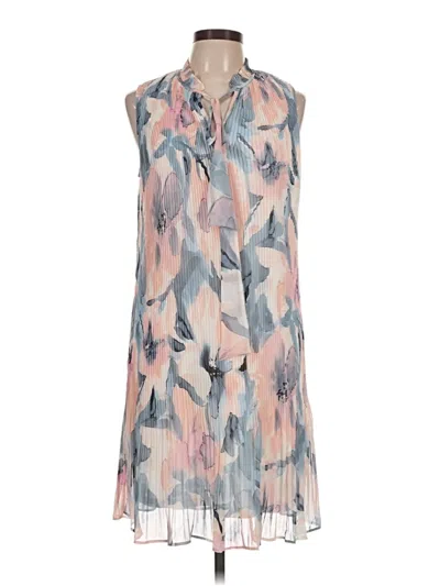 Pre-owned Dkny Casual Dress In Gray