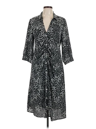 Pre-owned Dkny Casual Dress In Gray