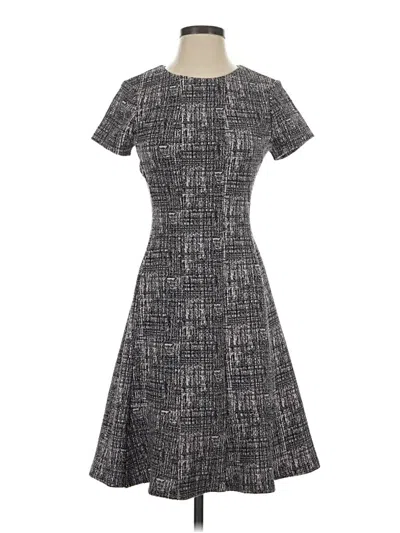 Pre-owned Dkny Casual Dress In Gray