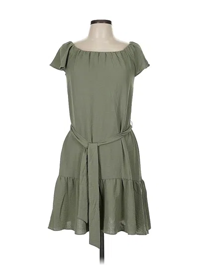 Pre-owned Dkny Casual Dress In Green